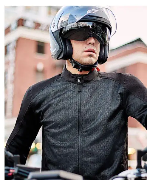 Herren Motorrad Textil Jacke mit Protektoren für den Sommer Belüftet Jacke Neu 